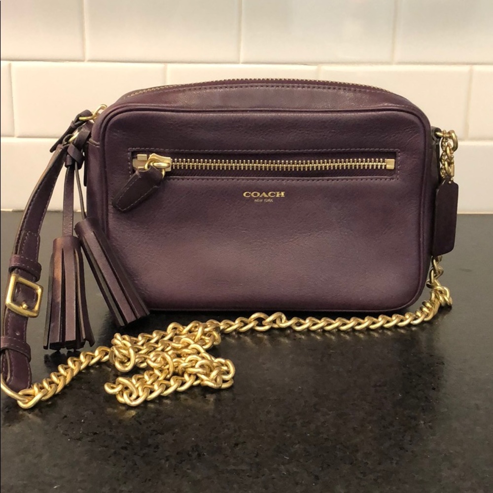 Coach Crossbody Deep Plum Eggplant Purse